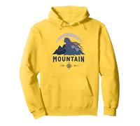 Disegno Grafico della Bussola Avventura dello Spirito di Felpa con Cappuccio, Unisex per Adulti, Limone, L