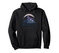 Disegno Grafico della Bussola Avventura dello Spirito di Felpa con Cappuccio, Unisex per Adulti, Nero, L