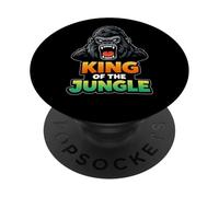 Disegno grafico della giungla dei gorilla PopSockets PopGrip Adesivo
