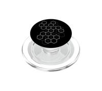 Disegno grafico della matematica di scienza del modello di esagono luce PopSockets PopGrip per MagSafe