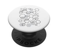 Disegno grafico della scienza della matematica del modello connesso esagonale PopSockets PopGrip Adesivo