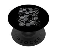 Disegno grafico della scienza della matematica del modello connesso esagonale PopSockets PopGrip Adesivo