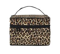 Disegno leopardato, Borsa per il trucco Borsa per cosmetici Borsa da toilette da viaggio portatile Astuccio per matite Astuccio da toilette