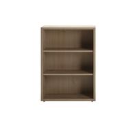 Composad | Libreria Bassa della Linea DISEGNO Con 2 Ripiani Regolabili, Libreria Scaffale Moderna, (LxAxP) 81,60x111,90x35,70 cm, Colore Rovere Mielato, Studio, Soggiorno, Ufficio, Made in Italy