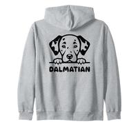Disegno minimalista della natura del volto di animale del cane dalmata per i bambini Felpa con Cappuccio