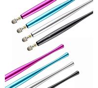 Disegno penna stilografica Combo Universal capacitivo Touch Screen Fiber Fine Tips Pen Per compressa Per iPad Per iPhone Per Samsung Per Huawei (rosato)