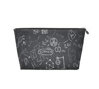 Disegno scientifico scritto a mano stampato, Borsa da toilette Borsa per trucco Borsa per cosmetici Borsa da toilette da viaggio portatile