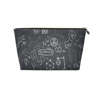 Disegno scientifico scritto a mano stampato, Borsa per il trucco Borsa per cosmetici Borsa da toilette da viaggio portatile Borsa da toilette
