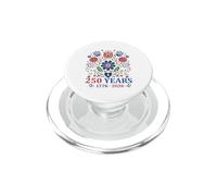 Disegno Storico Patriottico Floreale 1776-2026 PopSockets PopGrip per MagSafe
