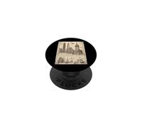 Disegno vintage di vari edifici Design PopSockets PopGrip Adesivo