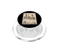 Disegno vintage di vari edifici Design PopSockets PopGrip per MagSafe