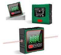 Diseleri Livella Digitale, Goniometro Digitale con Laser, Elettronico Angle Finder 4x90° con LCD, 4 Lati Magnetici per Ricarica Inclinometro Livella Impermeabile, Ideale per Falegnami