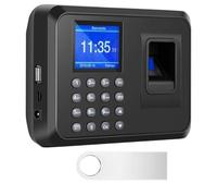 Diseleri Rilevatore Presenze con Impronta Digitale, Orologio per Dipendenti, Timbratura in Macchine per Piccole Imprese, per LCD 2,4, Check-in con Disco U da 8G, Tutto in italiano - Registratori