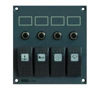 DISEÑOS Y TECNOLOGIA, S.A. Nuevo 2024 - MODULO para 4 INT/Puls ESTANCOS + 4 FUSIB. REARM. ESTANCOS (CAPUCHON INCLU.)