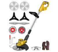 Diserbante senza fili per batteria Dewalt da 20 V (batteria non inclusa), con 5 tipi di lame, motore senza spazzole, decespugliatore leggero per prato, cortile, giardino