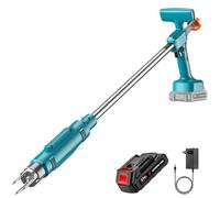 Diserbatore a batteria, Diserbatore elettrico con batteria 1 x 3,0 Ah, testa in acciaio a 3 artigli penetranti 6 cm, ergonomico e leggero, diserbatore senza fili per prato e giardino (batteria singola