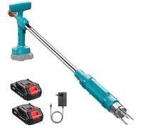 Diserbatore Elettrico Senza Fili 21V Deserbatore Elettrico con 2 x 3.0Ah Batteria, Profondità di Lavoro 6CM, Velocità 650 RPM, Nuovo Diserbatore a Batteria per Erbe Erbe (Con 2 Batterie)