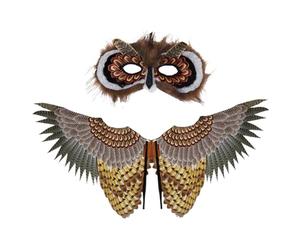 Disfraz De Alas De Búho, Conjunto De Actuación De Cosplay De Pájaro, Exhibición De Traje De Ala De Máscara De Halloween Para Adolescentes, Ropa De Juego De Rol En El Escenario | Conjunto De Disfraces