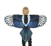 Disfraz de Pájaro | Alas de Búho para Niños | Tirantes Ajustables, Tela de Gasa, Máscara Incluida, Disfraz para Niños y Niñas 3-8 anni, Halloween, Fiesta