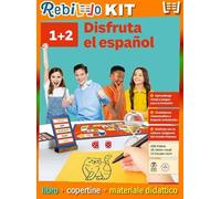 DISFRUTA EL ESPAÑOL - VOLUME 1+2 (LDM) (9788808262516) - Libro Scolastico + Kit Scuola con Copertine Rebillo