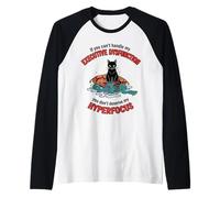 Disfunzione esecutiva Iperfocus ADHD Cat Maglia con Maniche Raglan
