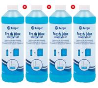 Disgregante berger fresh blue per serbatoio acque nere 4 x 750 ml