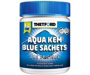 Disgregante nere Thetford Aqua Kem Blu Camper 15 bustine - Pronte all'uso