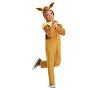 Disguise Tuta Pokémon Eevee per bambini, con licenza ufficiale, vestire Eevee per bambini, con cappuccio dimensionale con adorabili dettagli del personaggio, materiale super morbido, per bambini dai 4