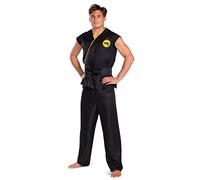 DISGUISE 123789SM-15L Cobra Kai Costume Classico, da Uomo, Tinta Unita, Multicolore, Taglia S/M