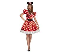 DISGUISE 129419n-EU - Costume da Minnie, da donna, colore: rosso