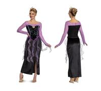 Disguise 129799E-EU - Costume classico da Ursula per adulti, per ragazze, multicolore