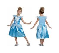 Disguise Costume Cenerentola Classico Bambina Blu Seta Taglia S