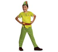 DISGUISE 144709l-eu-6 - Costume da Peter Pan per bambini, motivo a zigzag, multicolore