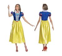DISGUISE 158369B-EU - Costume da principessa Disney Basic Plus per adulti (UE), motivo: Biancaneve, da donna, multicolore, taglia M