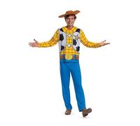 DISGUISE 158449C-EU - Travestimento da uomo Toy Story Woody Basic Plus per adulti, multicolore, XXL (50-52)