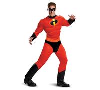 DISGUISE 66844C Mr. Incredible Classic Muscle Costume per adulti Disney, da uomo, rosso, XXL