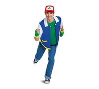 Disguise - PokTmon Adults Classic Costume - Master Ash Ketchum (120... NUOVO