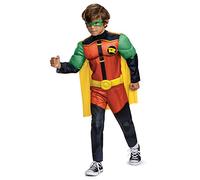 Disguise Batwheels Robin Muscle Costume, Official Batwheels Costume Outfit and Headpiece, Size (4-6)