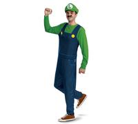 Disguise Costume Classico Di Lusso Da Uomo Di Luigi Super Mario Nintendo