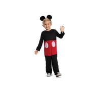 E_0002_S2432712 Mickey Mouse Costume per Bambini Mickey Mouse Classic 2 Pezzi Ne