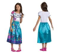 DISGUISE Costume classico Mirabel, perfetto per i fan di Encanto, include uno splendido abito multicolore con dettaglio sulle spalle a farfalla, costume Disney per ragazze. Taglia 7-8.