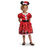 Disguise Costume Da Bambina Christmas Minnie Classic