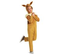 Disguise Tuta Eevee Pokémon – licenza ufficiale, cappuccio dimensionale, morbida – 4-6 anni