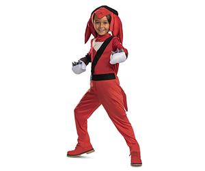 DISGUISE Costume da Knuckles, costume di carnevale Sonic Deluxe 7-8 anni, Red