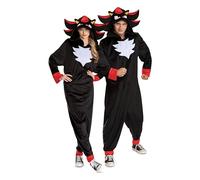 Disguise Sonic Shadow Adult Costume, Official Sonic Movie 3 Hooded Jumpsuit for Men and Women, Adults Size XS/S