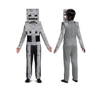 DISGUISE Costume Minecraft Scheletro Bambino, Costume Videogiochi Bambini Taglia M
