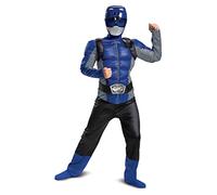 DISGUISE Costume Power Ranger Beast Morphers Blu Bambini, Costume Carnevale Bambini Taglia M