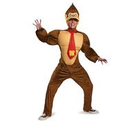 DISGUISE DIS98821D Deluxe Nintendo Donkey Kong Costume, Uomo, Marrone, XL