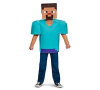 DISGUISE DISK65639K Costume classico di Steve Minecraft, costume di Halloween per bambini, unisex, blu, M