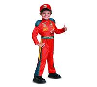 DISGUISE Disney Pixar Saetta McQueen Cars Costume classico per bambini 3, cartone animato, rosso, L (4-6)